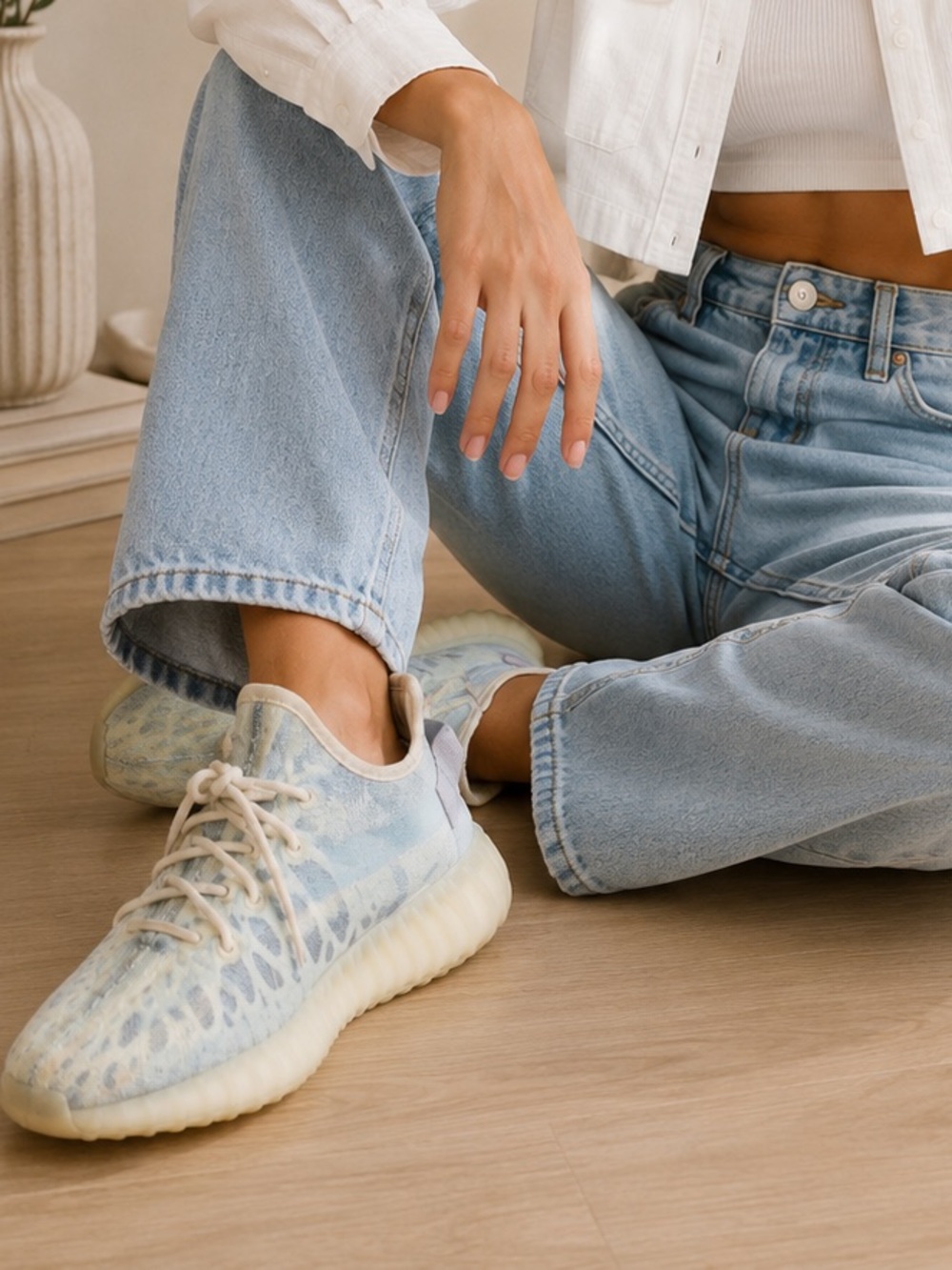 Adidas Men's Yeezy Boost 350 V2 'Mono Ice'